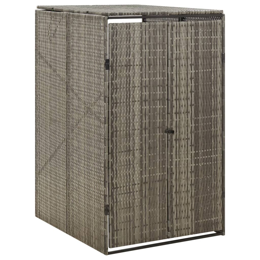 Copribidone Quadruplo Nero 274x80x117 cm in Polyrattan